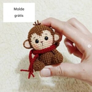 Receita de Amigurumi em PDF – Macaquinho (GRÁTIS)