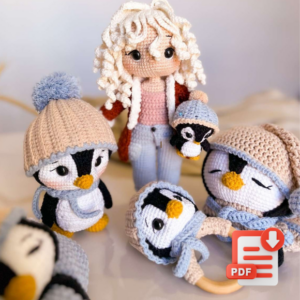Receita de Amigurumi em PDF – Maria 4 Estações (Inverno)