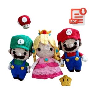 Receita de Amigurumi em PDF– Mario Bros