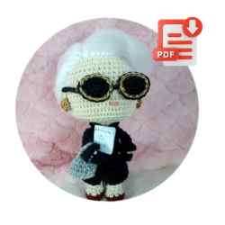 Receita de Amigurumi em PDF – Miranda Priestly( O Diabo Veste Prada)