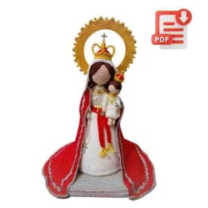 Receita de Amigurumi em PDF – Nossa Senhora do Rosário
