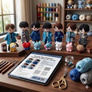 Receita de Amigurumi – BTS e BT21 Miniaturas