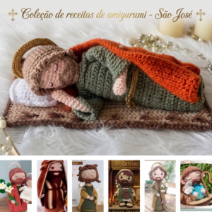 Coleção de Receitas de Amigurumis em PDF – São José