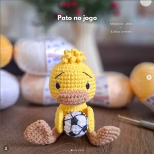 Receita de amigurumi gratuita - Pato no jogo