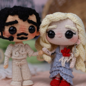 Receita de Amigurumi em PDF – Benito e Lady Gaga - 10 a 15cm