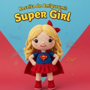 Receita de amigurumi em PDF - SuperGirl
