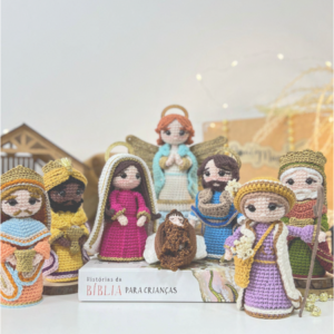 Receita de amigurumi em PDF - Mini Presepio - 13cm