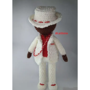 Receita de amigurumi em PDF - Exu zé Pilintra - 20cm